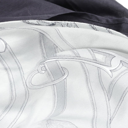 レイヤード シャツ コットン シルク ダークネイビー エルメス トップス HERMES