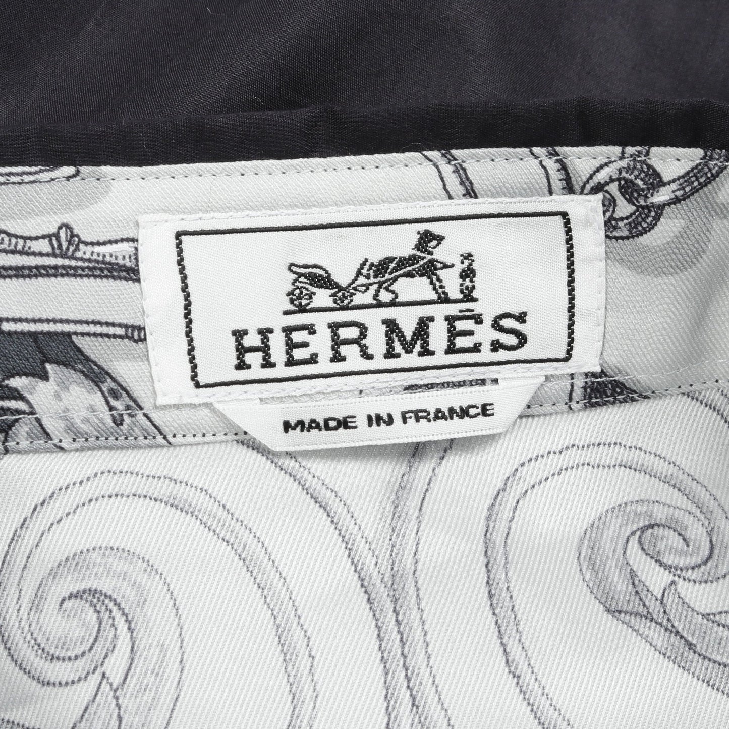 レイヤード シャツ コットン シルク ダークネイビー エルメス トップス HERMES