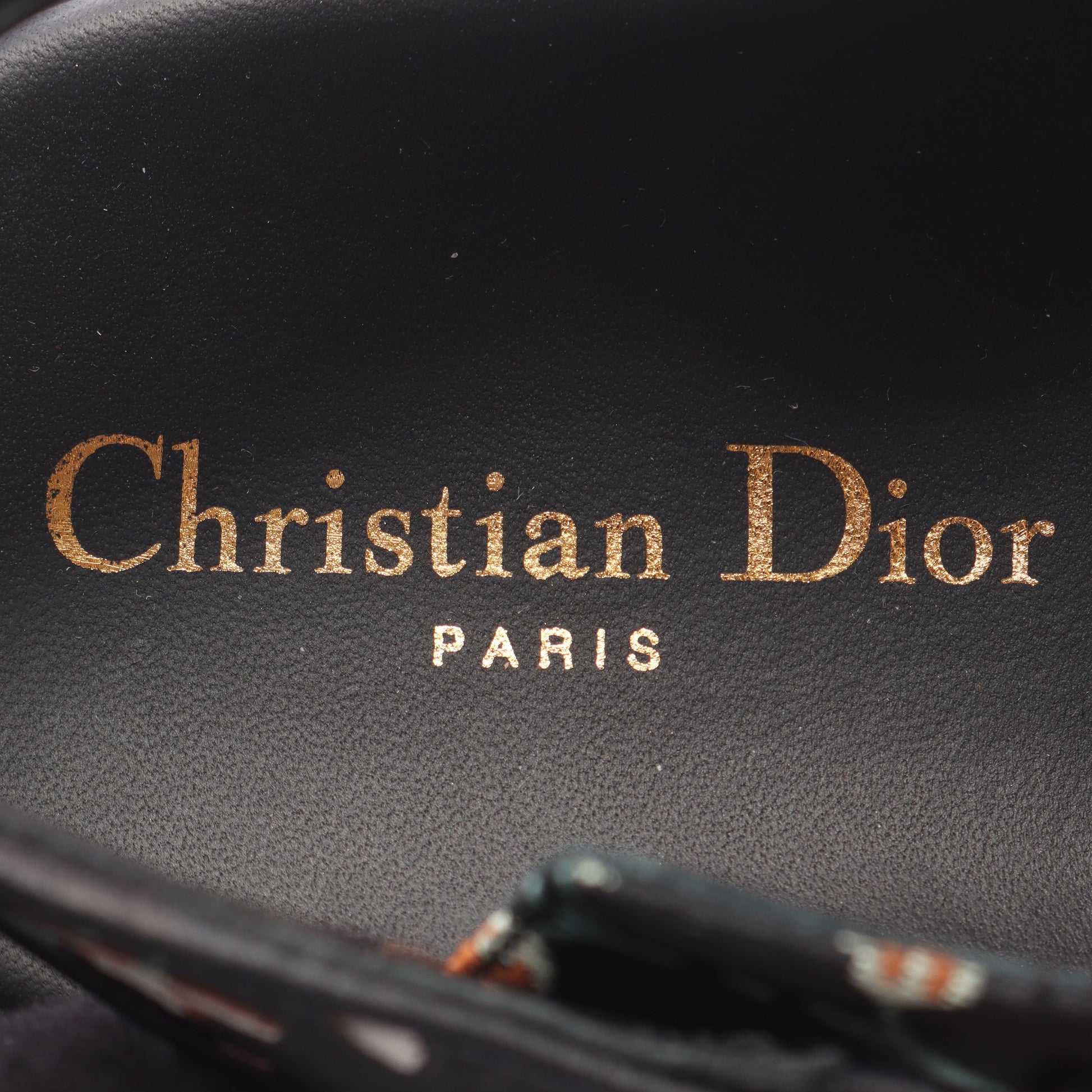 DIORACT サンダル ファブリック ブラック マルチカラー クリスチャンディオール シューズ Christian Dior