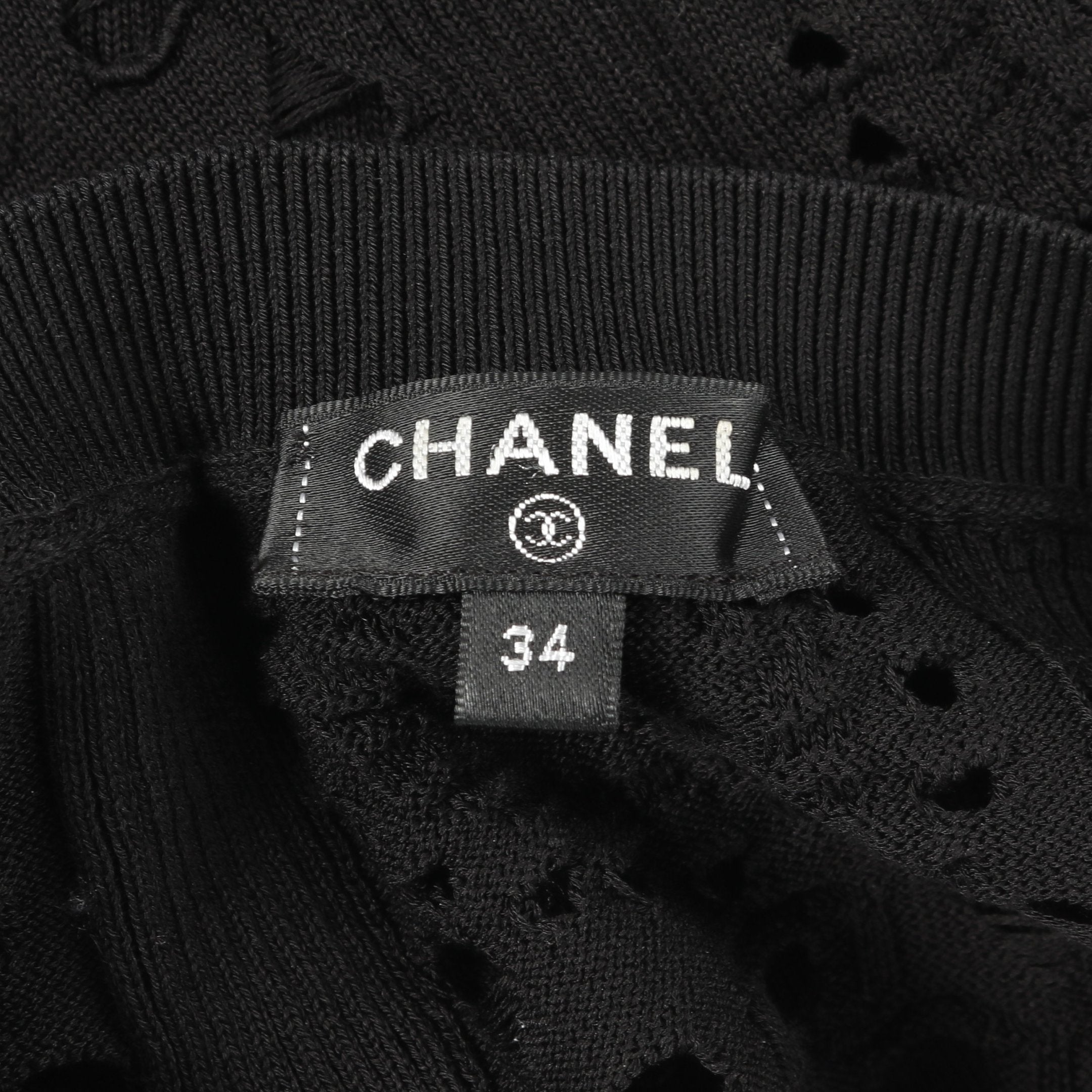 ココマーク ニット クルーネック コットン ブラック シャネル – RECLO