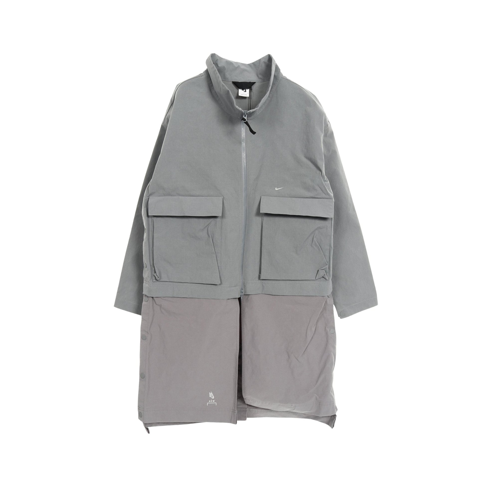 NIKE × A-COLD-WALL コート ナイロン グレー ナイキ アウター NIKE