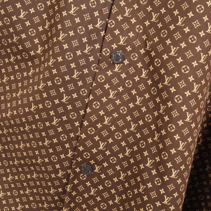 LOUIS VUITTON × NIGO マイクロモノグラム ポンチョ コットン ブラウン ルイヴィトン アウター LOUIS VUITTON