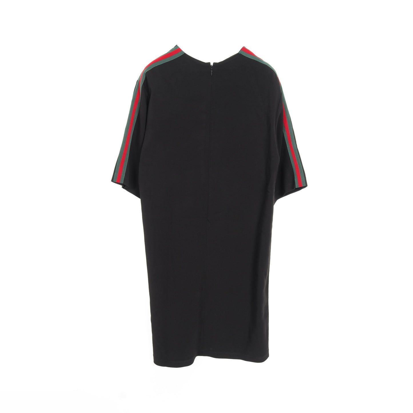 ウェブ ストレッチヴィスコース チュニックドレス ワンピース 五分袖  