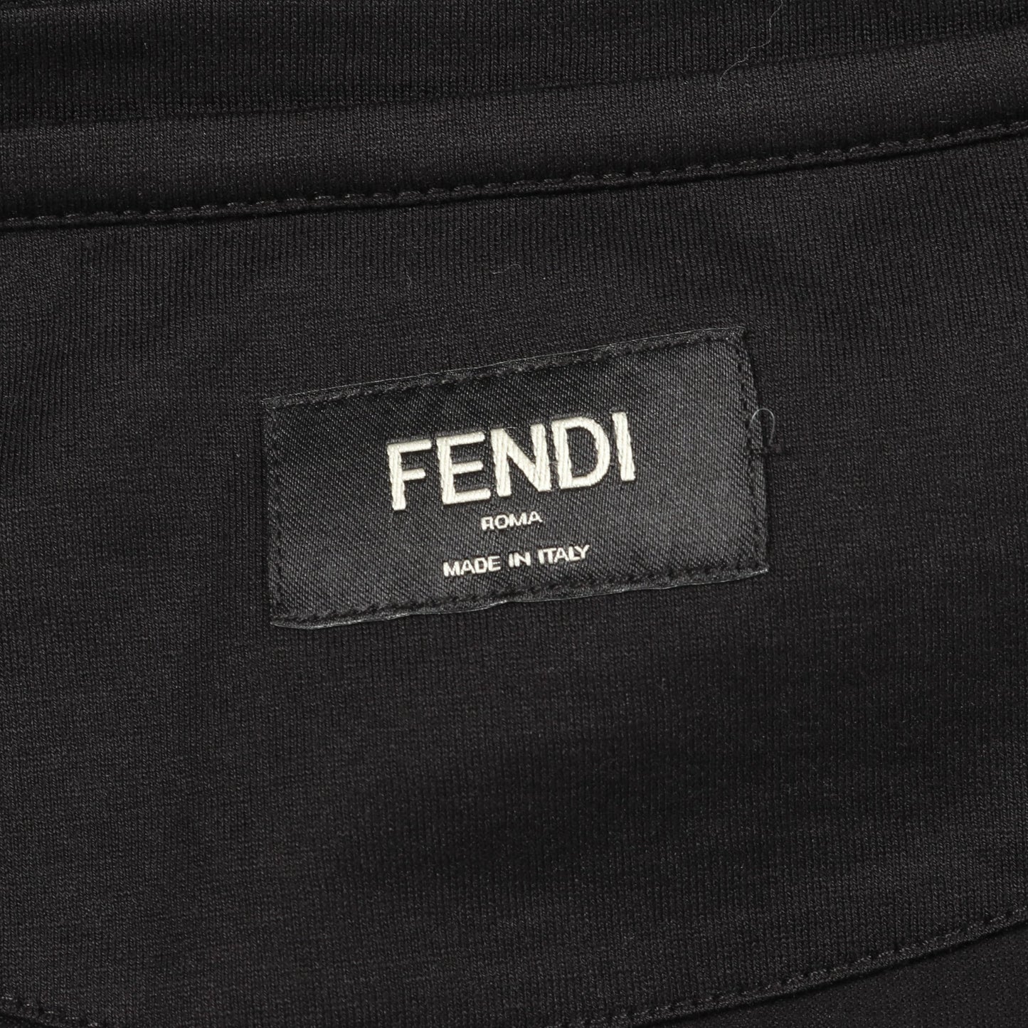 FFロゴ Tシャツ クルーネック 半袖 コットン ブラック ブラウン フェンディ トップス FENDI