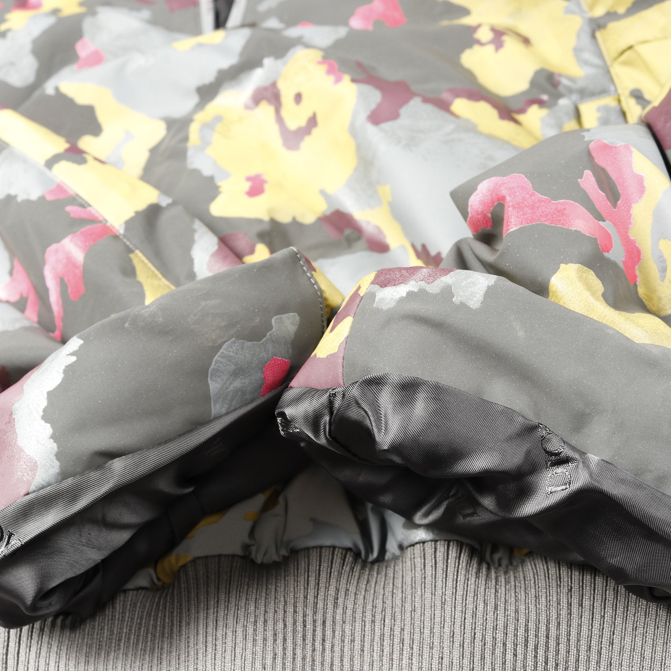 カモフラージュ リフレクティブ ハーフジップ ブルゾン グレー マルチ