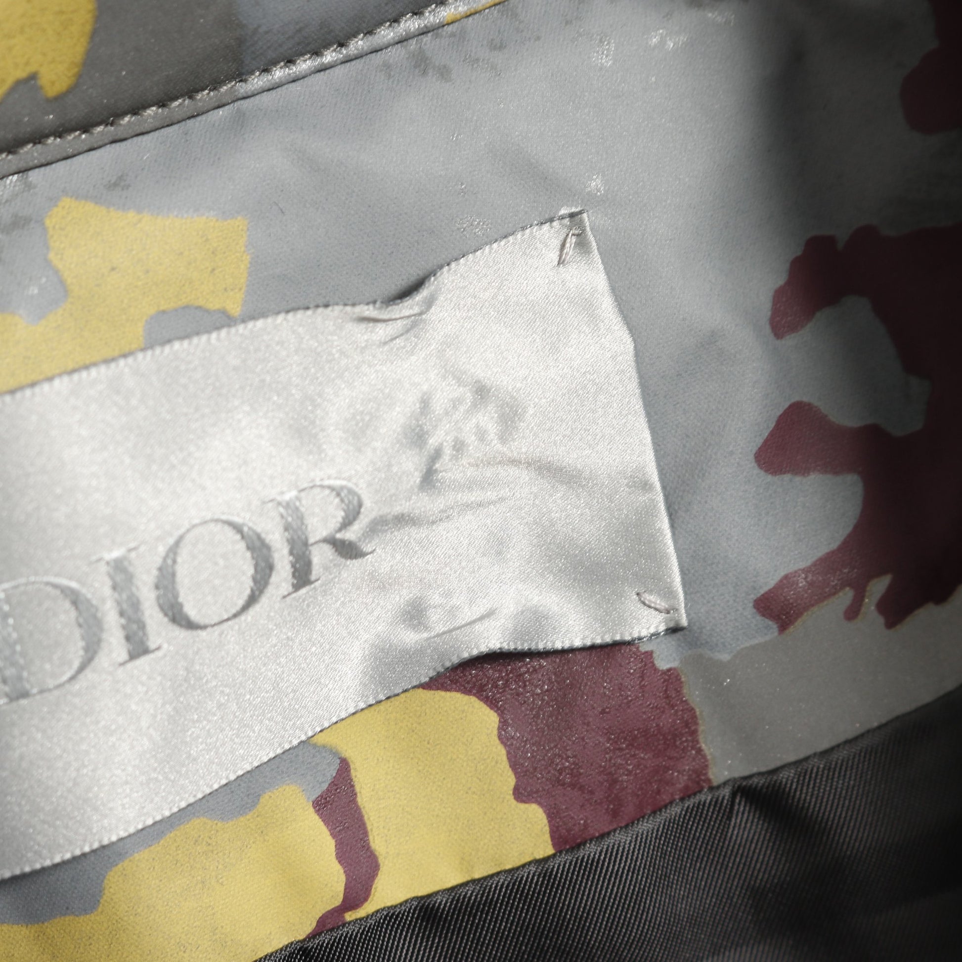 カモフラージュ リフレクティブ ハーフジップ ブルゾン グレー マルチカラー 中綿 ディオール アウター DIOR