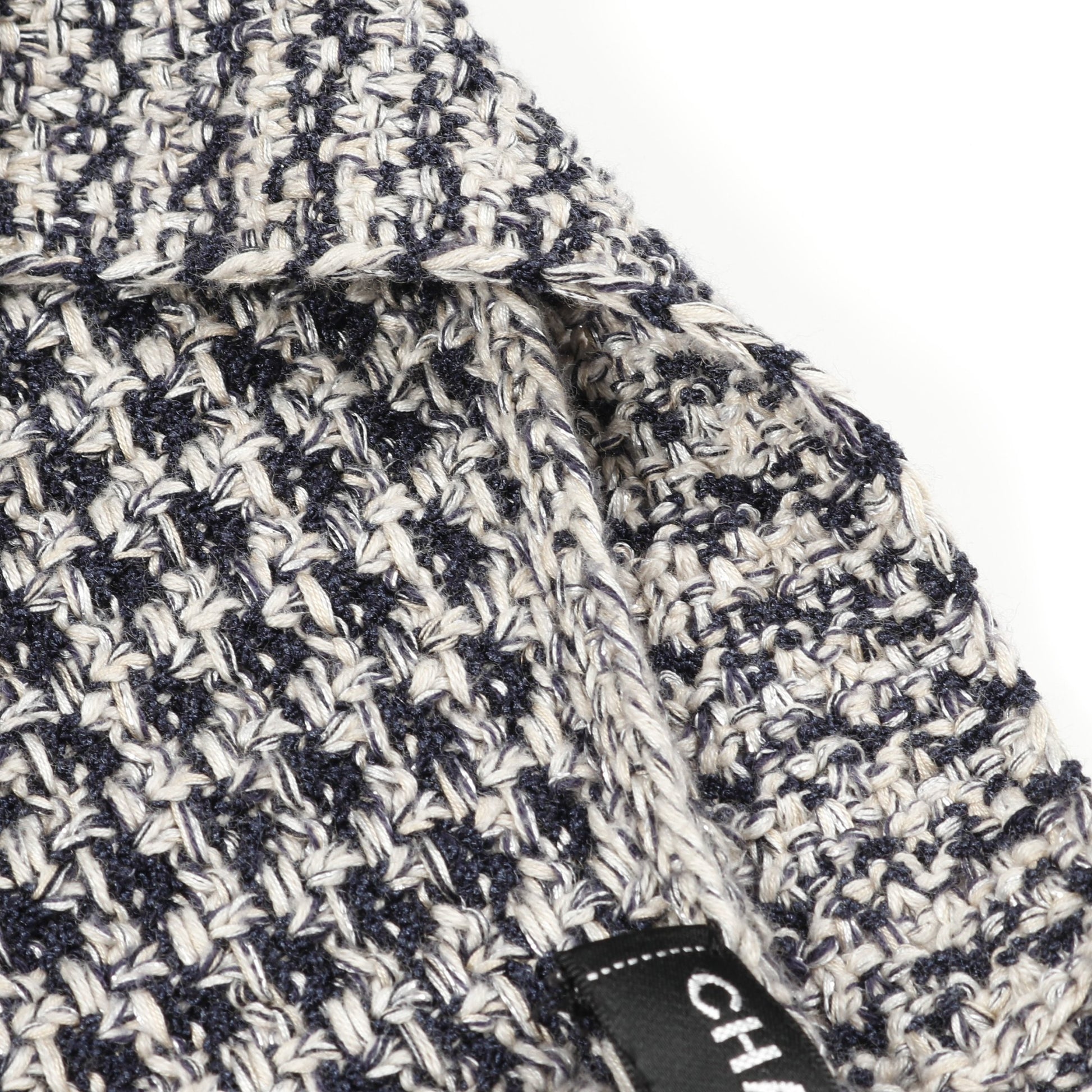 ココマークボタン カーディガン コットン シルク ネイビー ベージュ シャネル トップス CHANEL