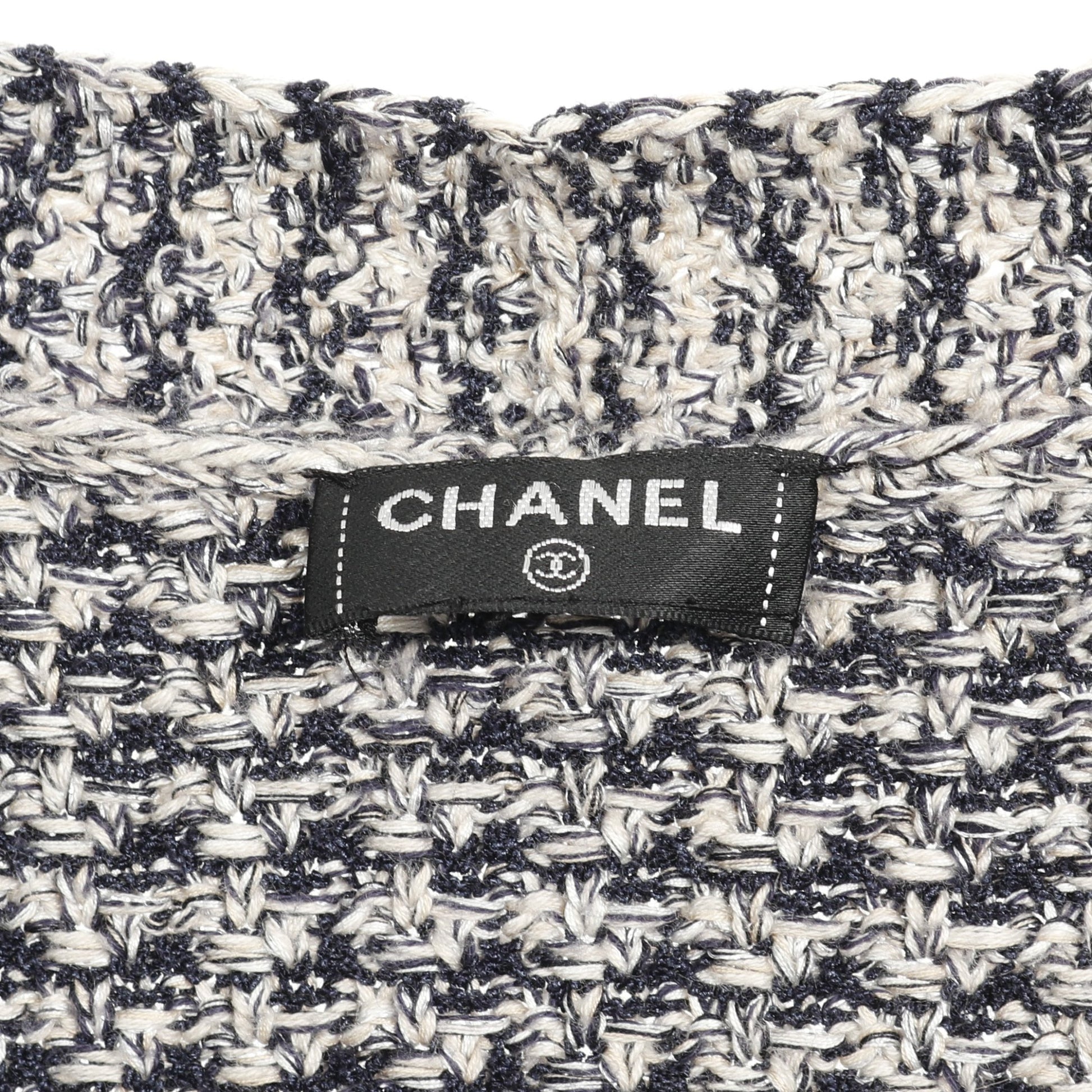ココマークボタン カーディガン コットン シルク ネイビー ベージュ シャネル トップス CHANEL