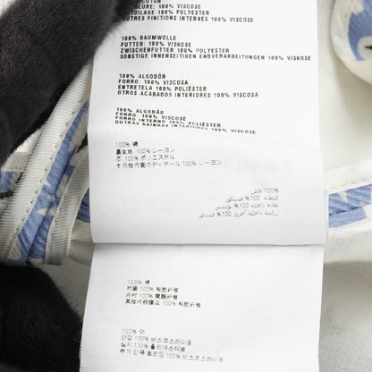 コート 花柄 コットン ライトブルー ホワイト ブラック ミュウミュウ アウター miu miu