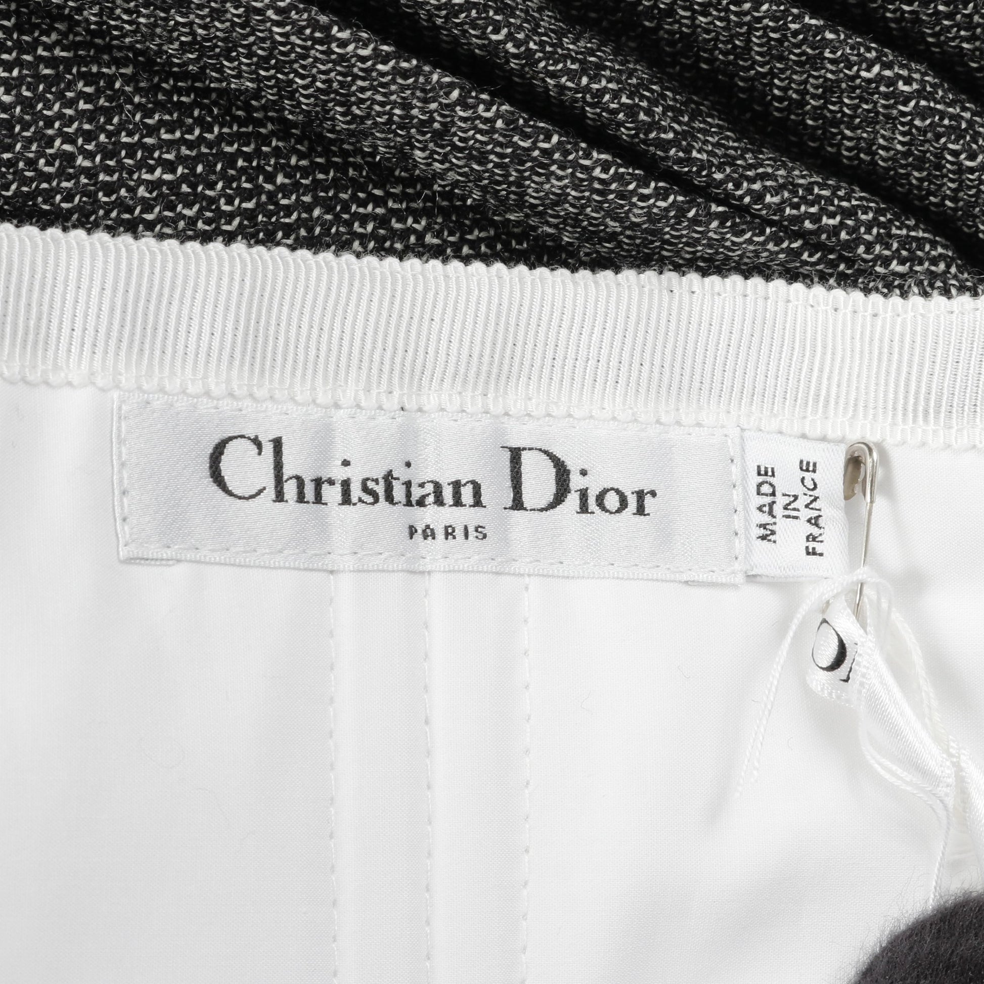 プリーツ スカート ウール ダークグレー クリスチャンディオール ボトムス Christian Dior