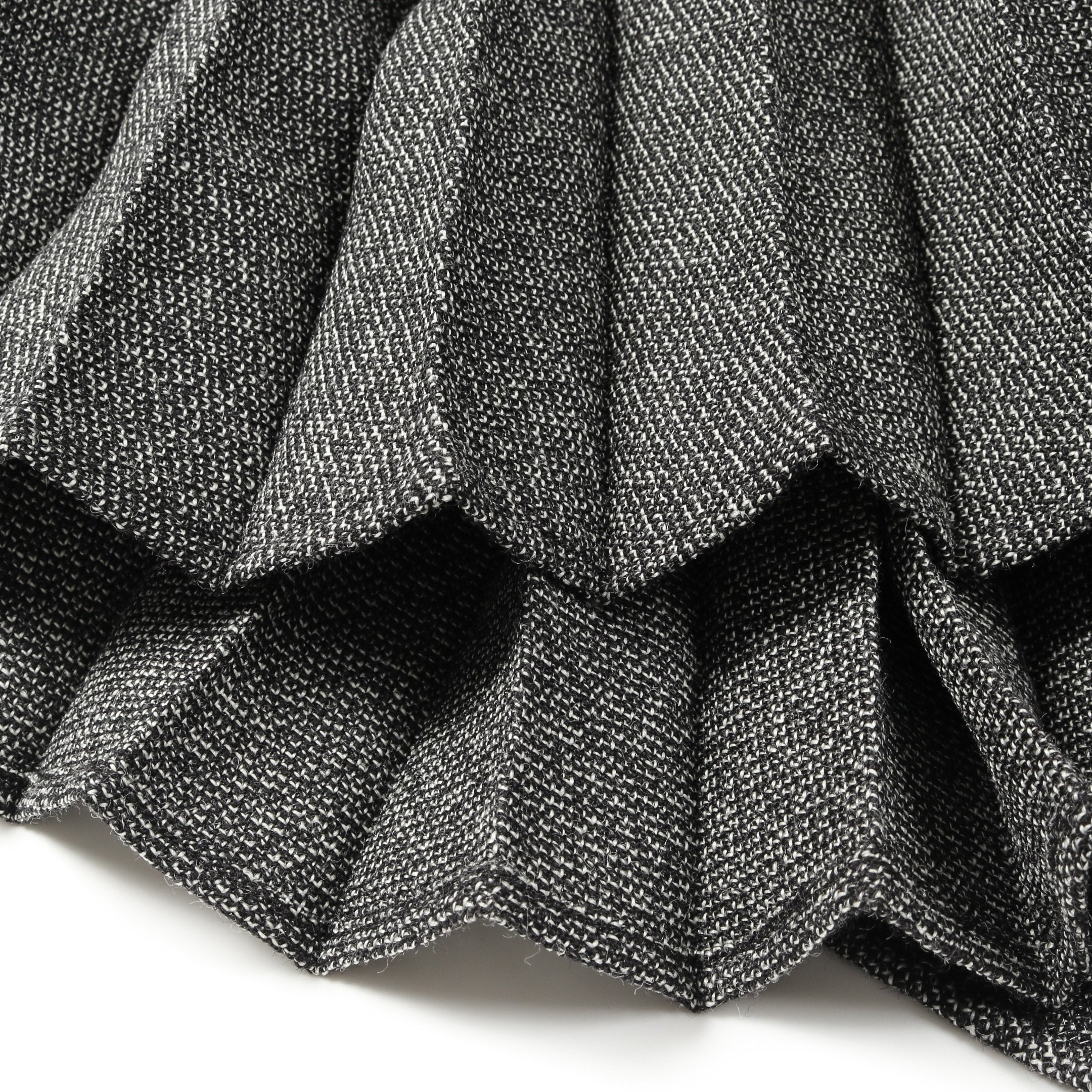 プリーツ スカート ウール ダークグレー クリスチャンディオール