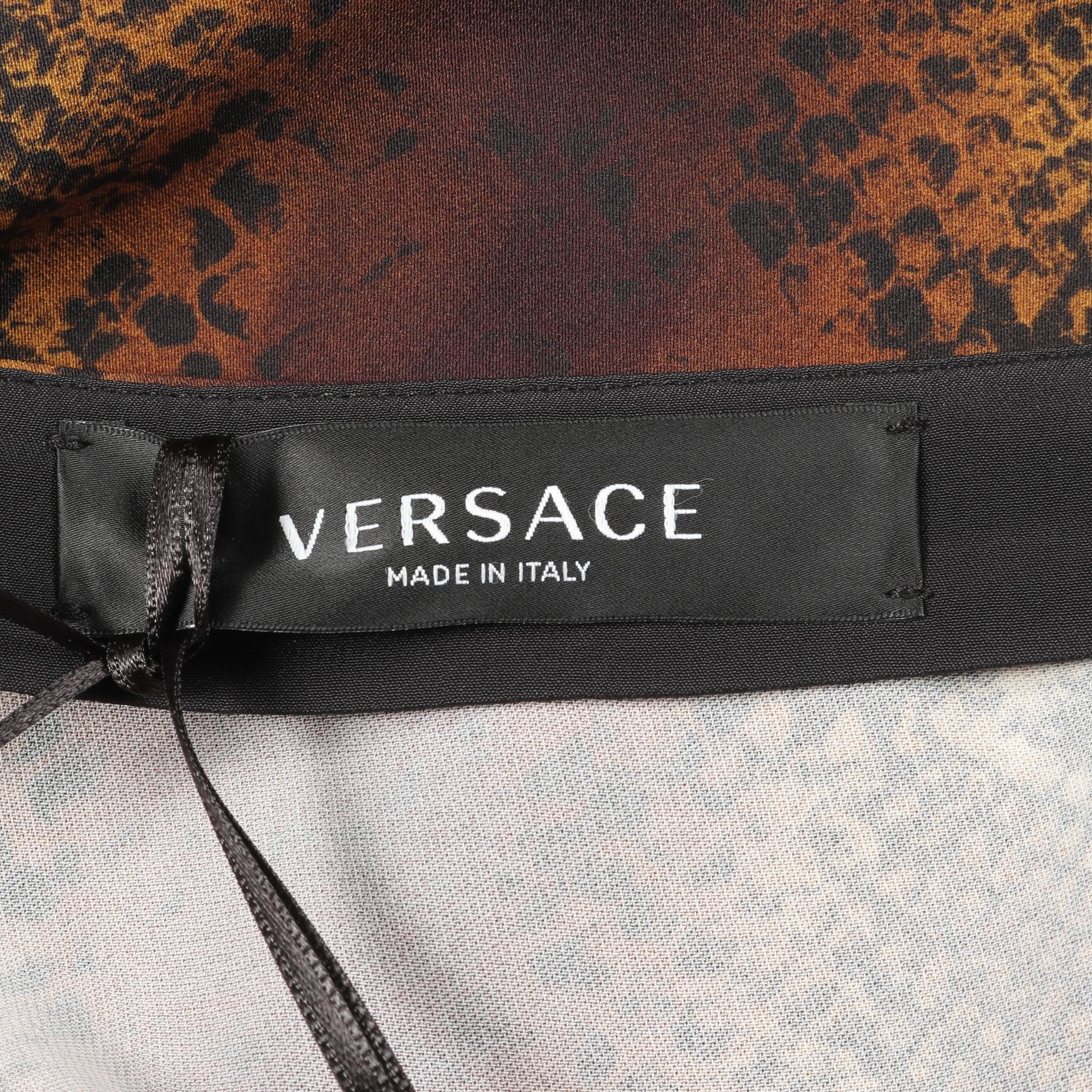 スカート パイソン柄 ブラウン マルチカラー ヴェルサーチ – RECLO