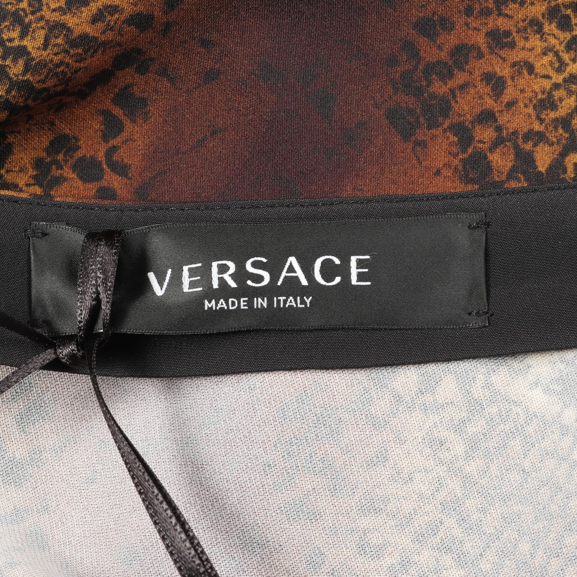 スカート パイソン柄 ブラウン マルチカラー ヴェルサーチ ボトムス Versace
