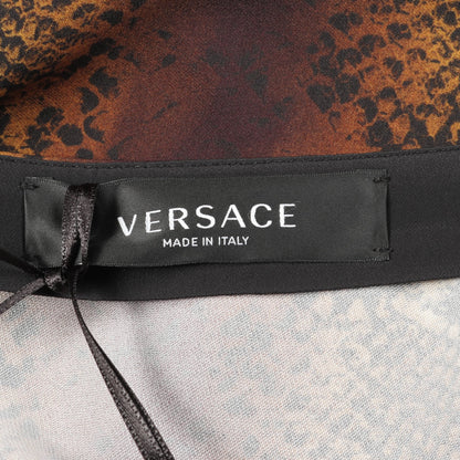 スカート パイソン柄 ブラウン マルチカラー ヴェルサーチ ボトムス Versace