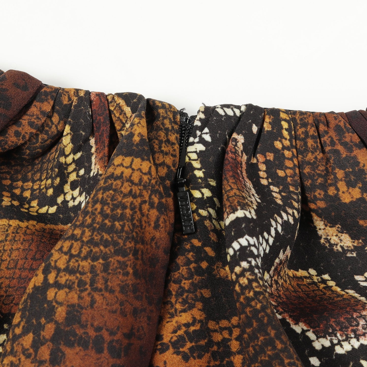 スカート パイソン柄 ブラウン マルチカラー ヴェルサーチ ボトムス Versace