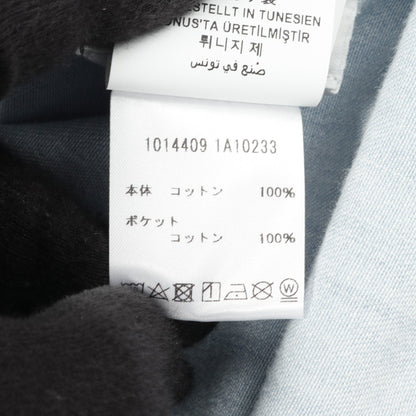 デニム シャツ 半袖 コットン ライトブルー ポケット切替 ヴェルサーチ トップス Versace