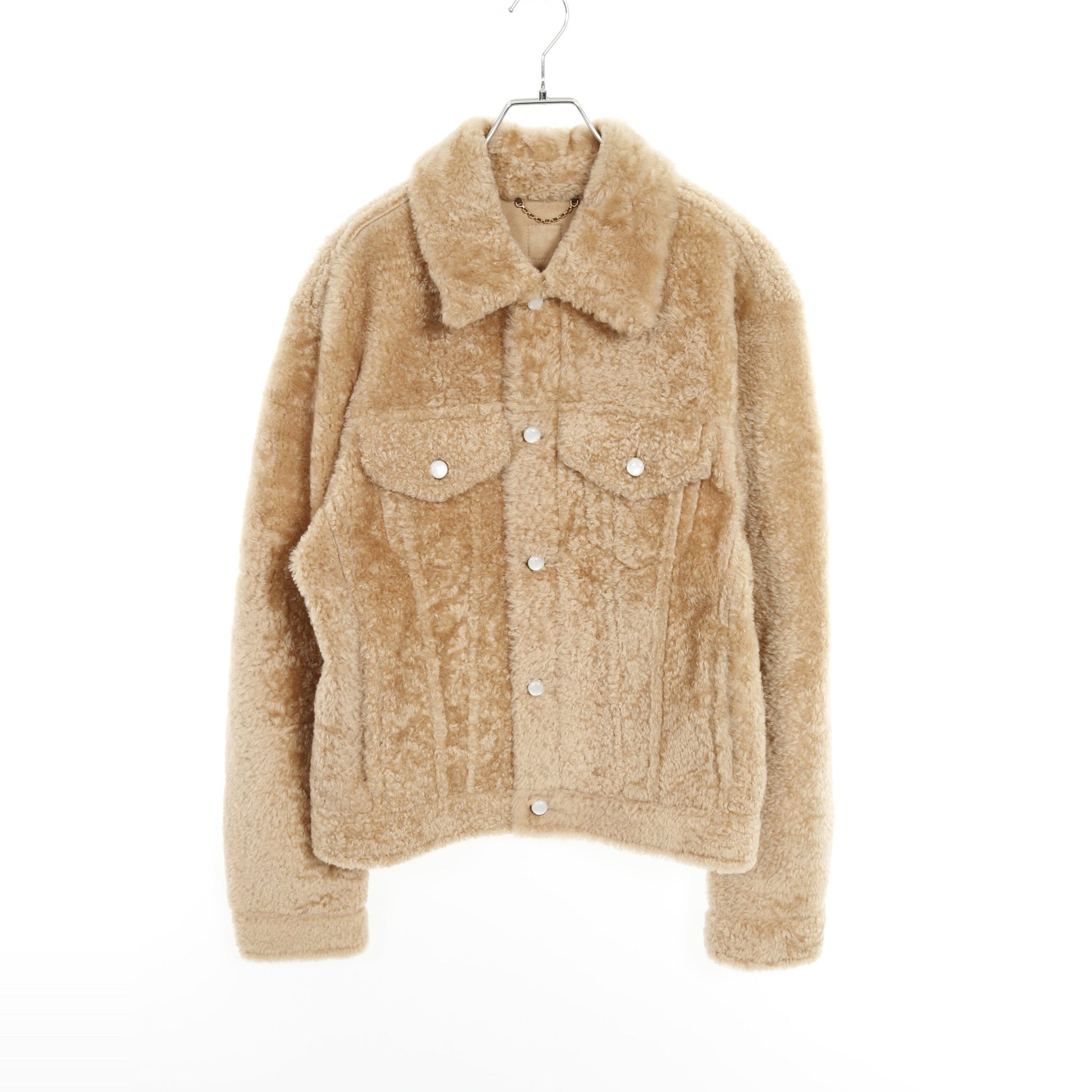 シアリングトラッカージャケット レザージャケット ラムレザー ベージュ ルイヴィトン アウター LOUIS VUITTON