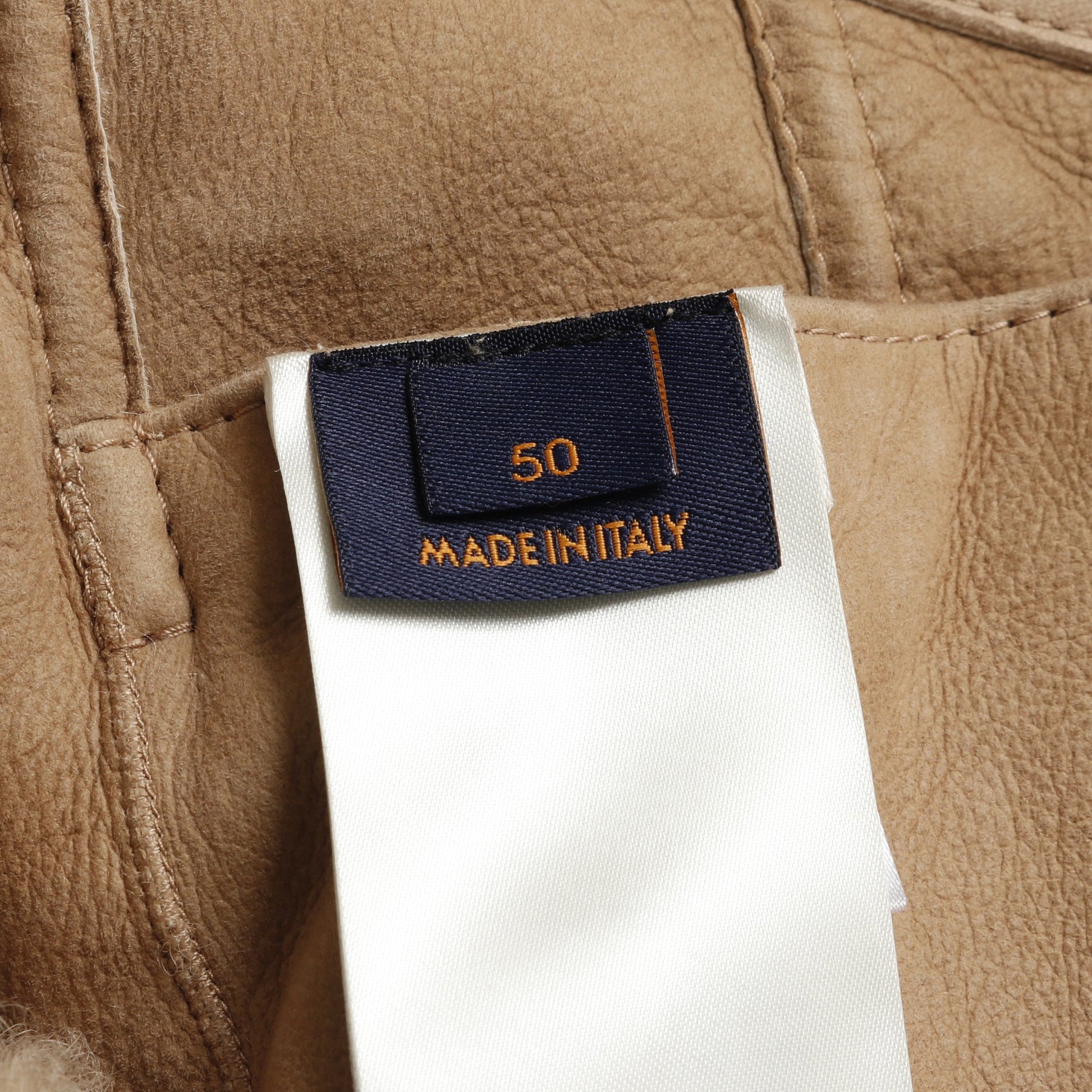 シアリングトラッカージャケット レザージャケット ラムレザー ベージュ ルイヴィトン アウター LOUIS VUITTON