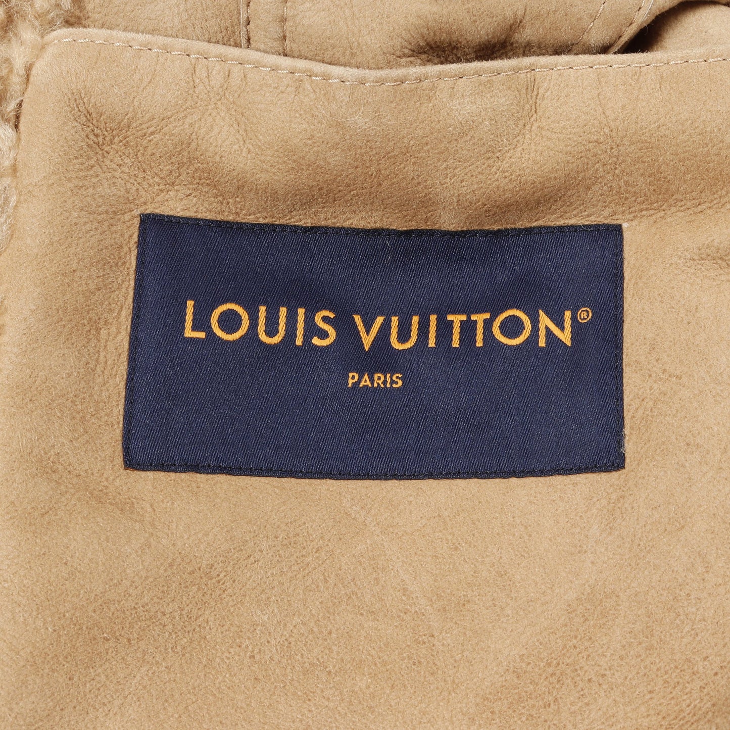 シアリングトラッカージャケット レザージャケット ラムレザー ベージュ ルイヴィトン アウター LOUIS VUITTON