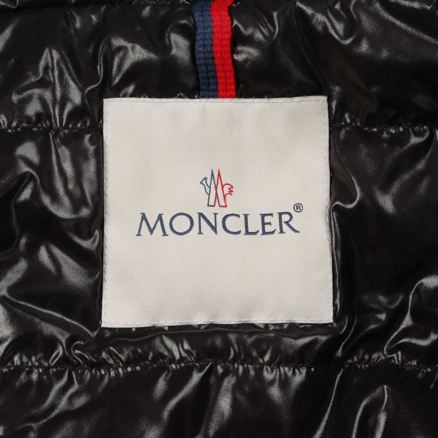OLARGUES ダウンジャケット ブラック マルチカラー フード付き モンクレール アウター MONCLER