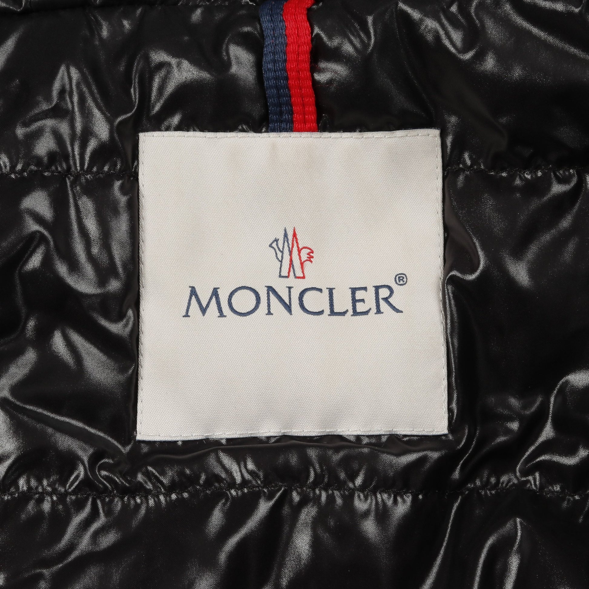 OLARGUES ダウンジャケット ブラック マルチカラー フード付き モンクレール アウター MONCLER