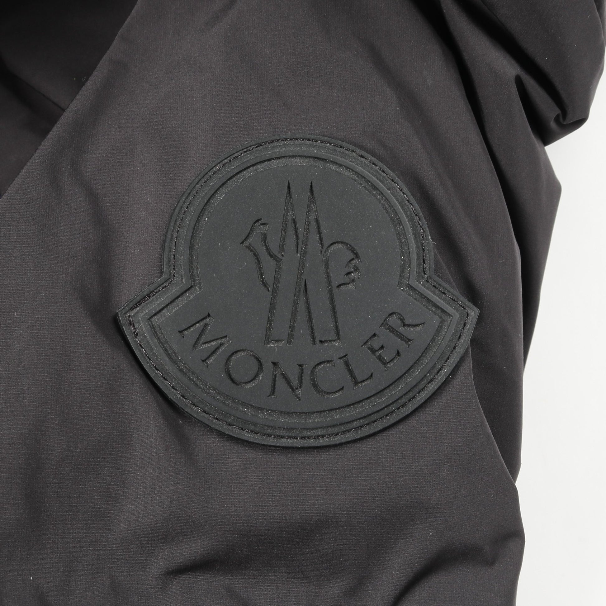 OLARGUES ダウンジャケット ブラック マルチカラー フード付き モンクレール アウター MONCLER