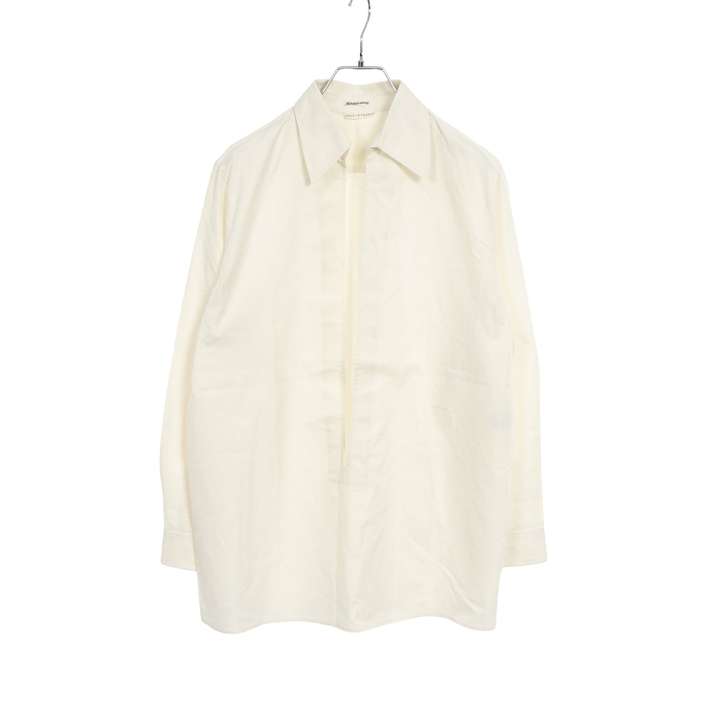スキッパー シャツ コットン アイボリー エルメス – RECLO