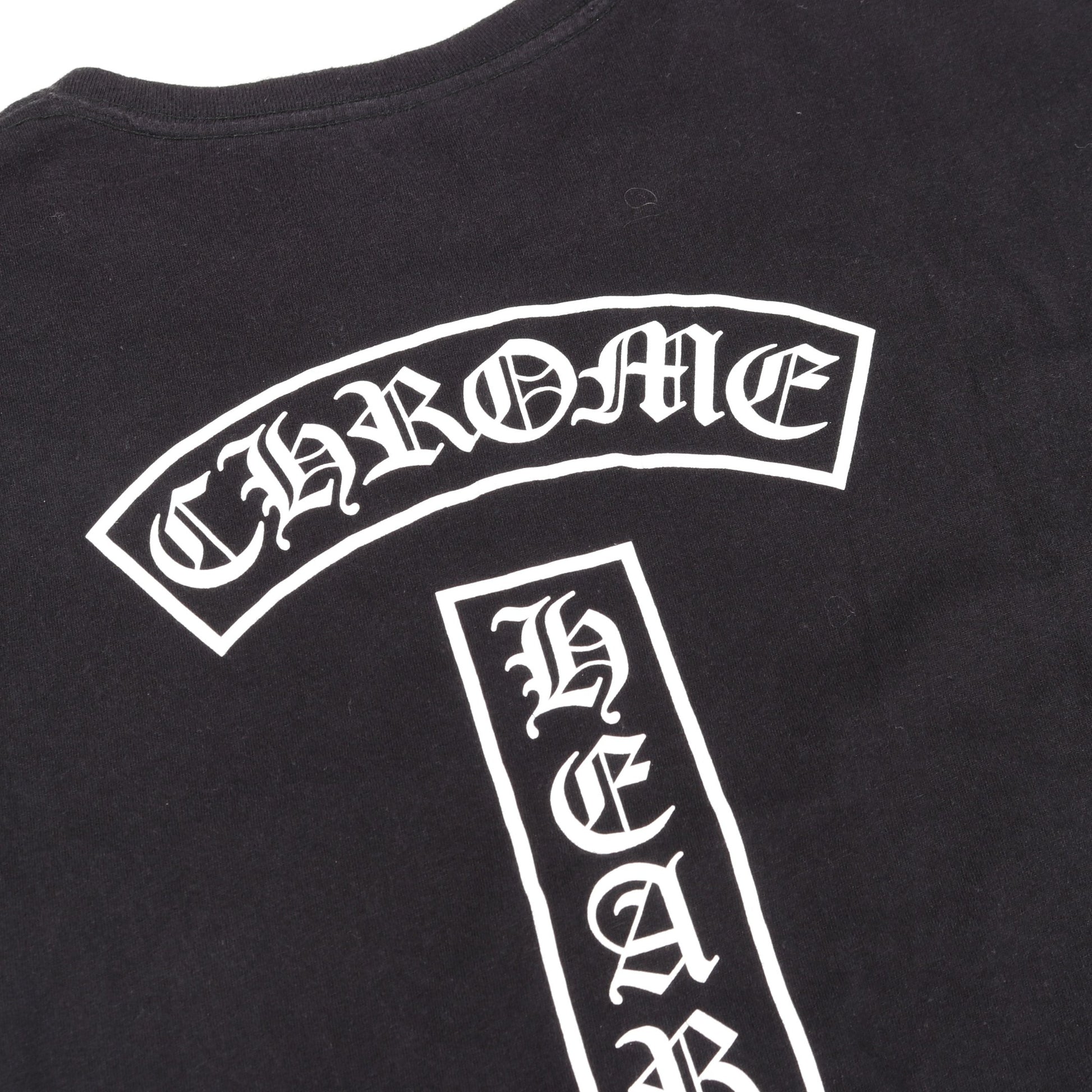 ホースシュー ポケット Tシャツ クルーネック 半袖 コットン ブラック  