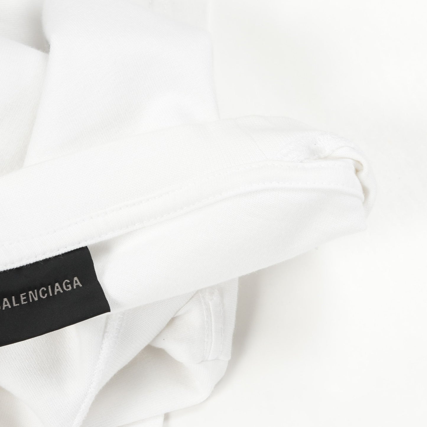 Hand Drawn BB Icon Tee Tシャツ ロゴプリント コットン ホワイト ダメージ加工 バレンシアガ トップス BALENCIAGA
