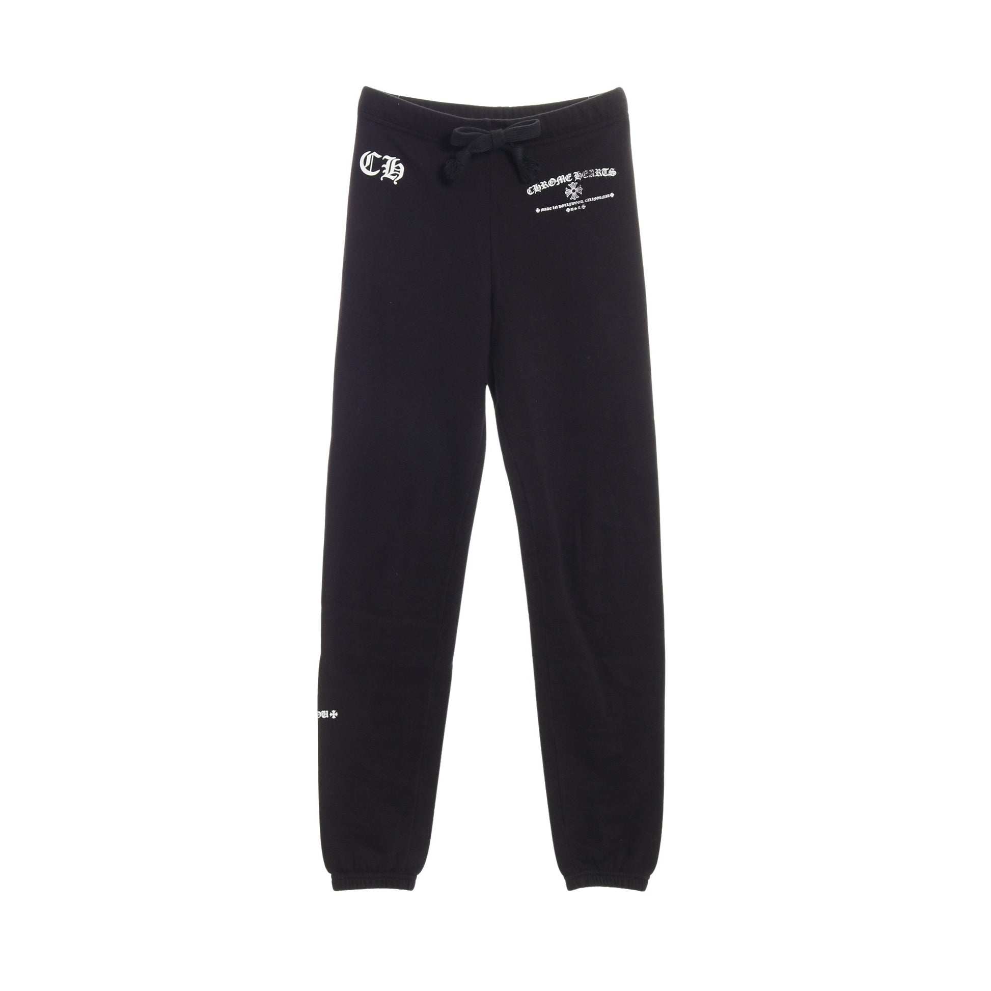 CHプラス FUCK YOU プリント スウェットパンツ コットン ブラック クロムハーツ ボトムス Chrome Hearts
