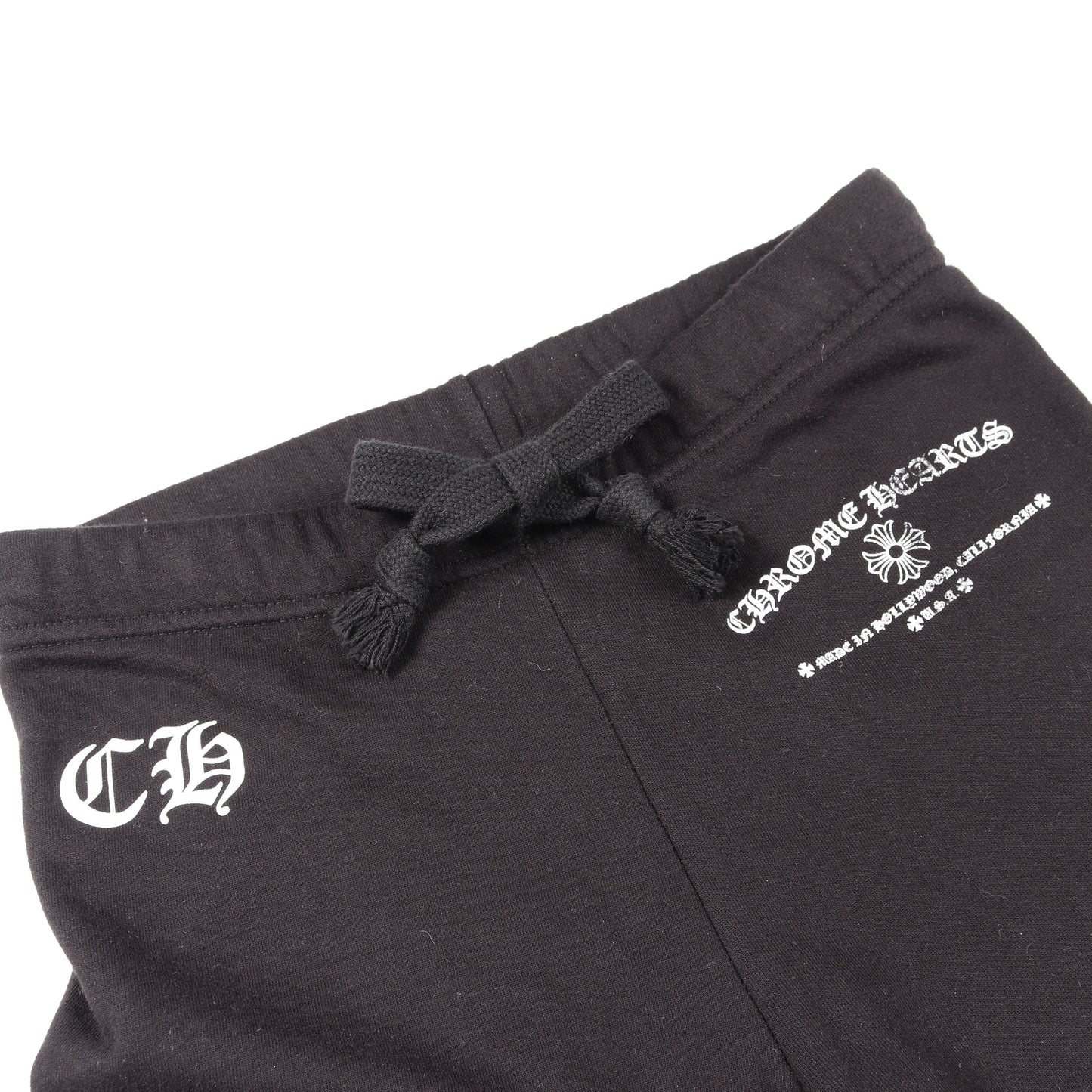 CHプラス FUCK YOU プリント スウェットパンツ コットン ブラック クロムハーツ ボトムス Chrome Hearts