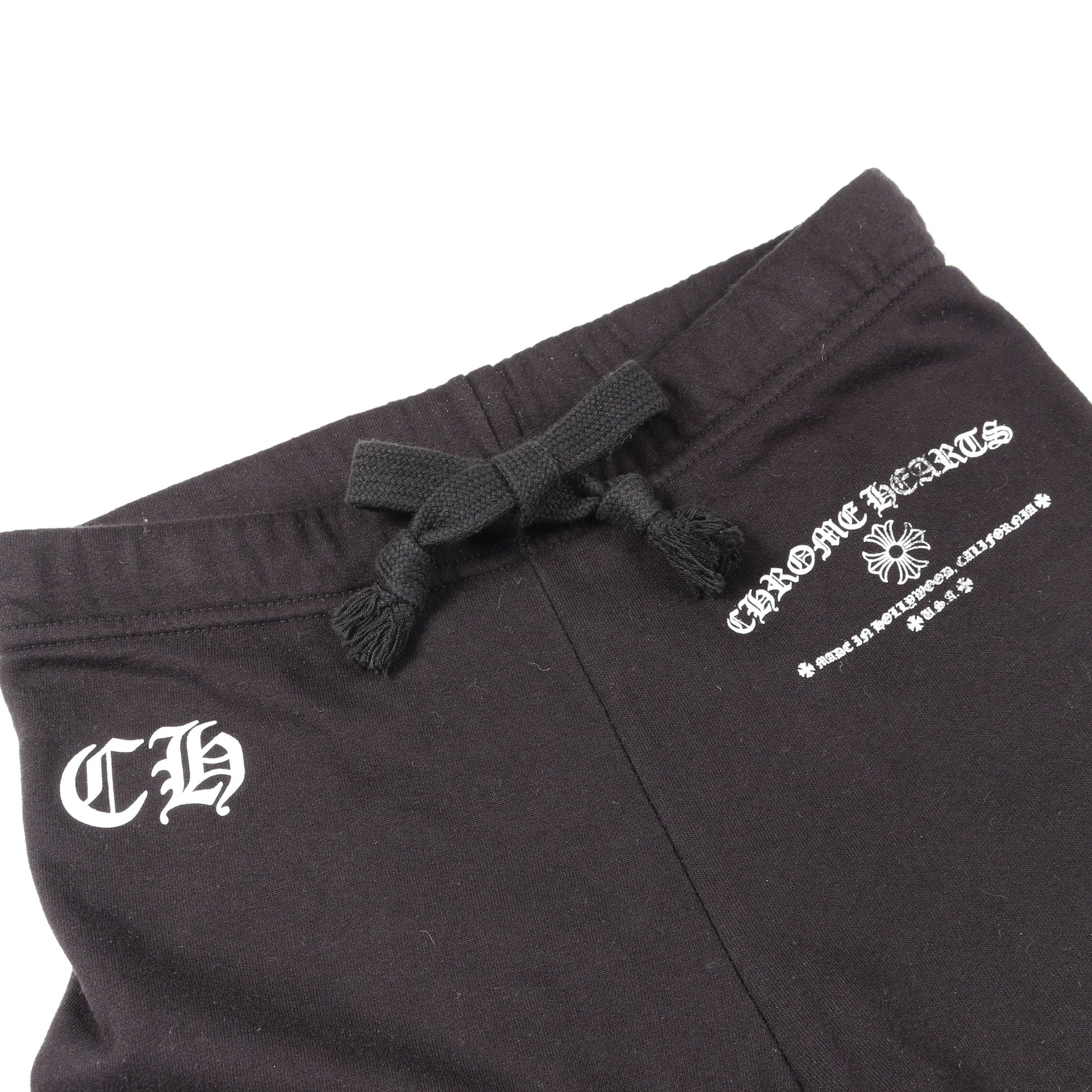 CHプラス FUCK YOU プリント スウェットパンツ コットン ブラック クロムハーツ ボトムス Chrome Hearts