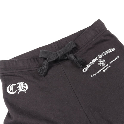 CHプラス FUCK YOU プリント スウェットパンツ コットン ブラック クロムハーツ ボトムス Chrome Hearts