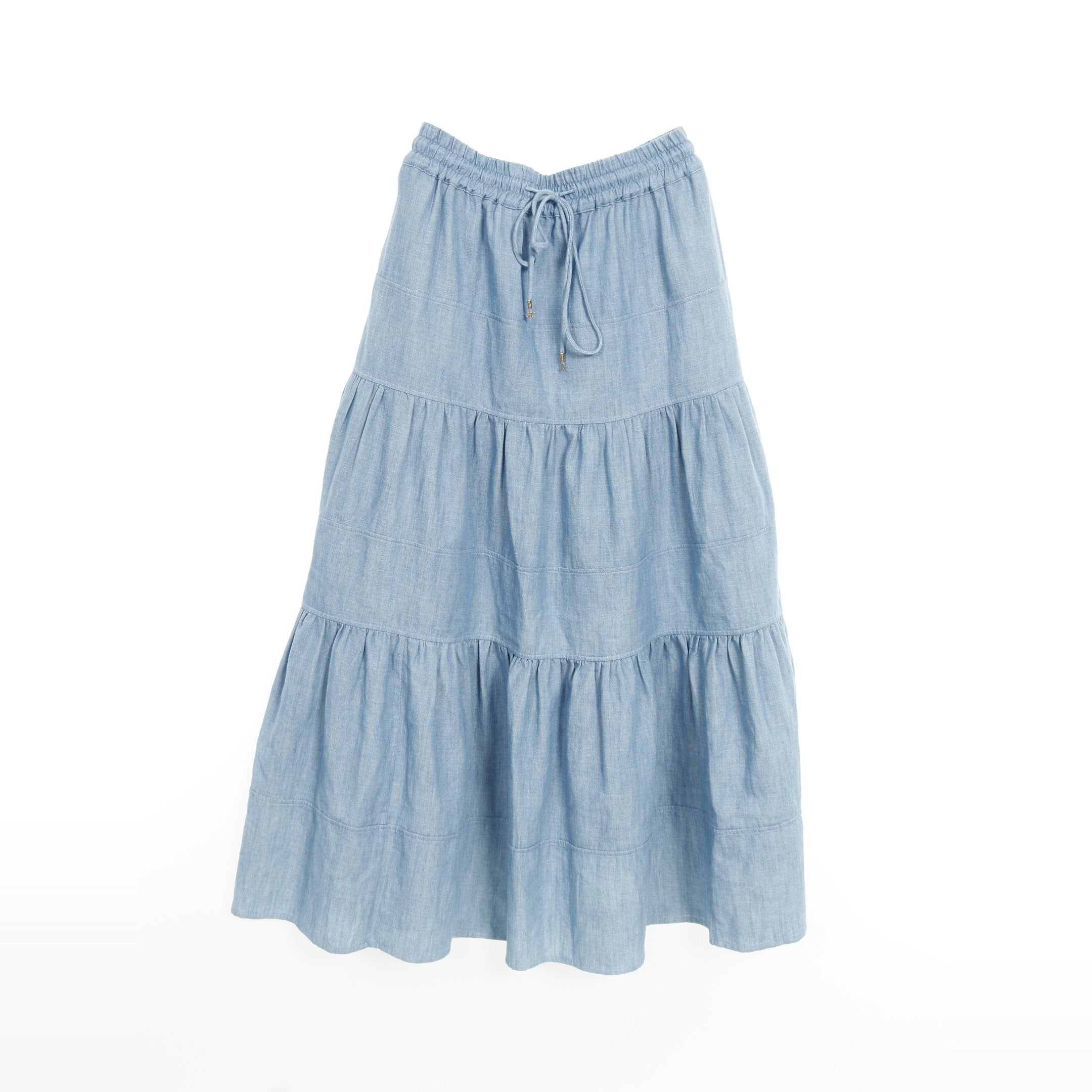 トリオンフ デニムスカート コットン ライトブルー セリーヌ – RECLO
