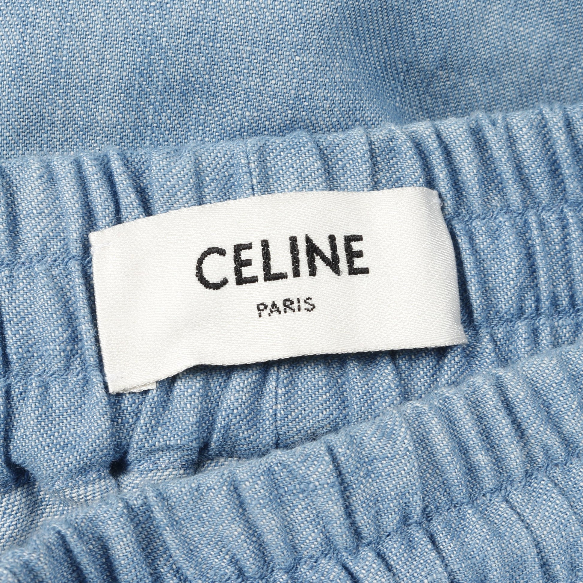 トリオンフ デニムスカート コットン ライトブルー セリーヌ ボトムス CELINE