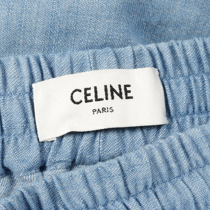 トリオンフ デニムスカート コットン ライトブルー セリーヌ ボトムス CELINE