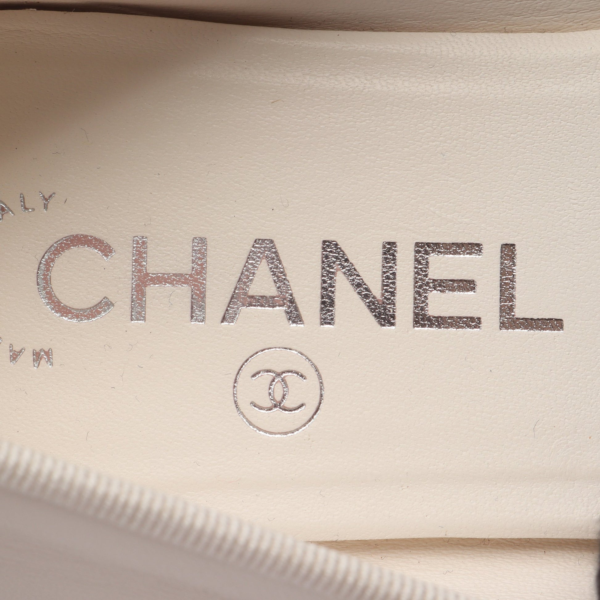 BALLERINA バレリーナ バレエシューズ レザー ホワイト ブラック シャネル シューズ CHANEL