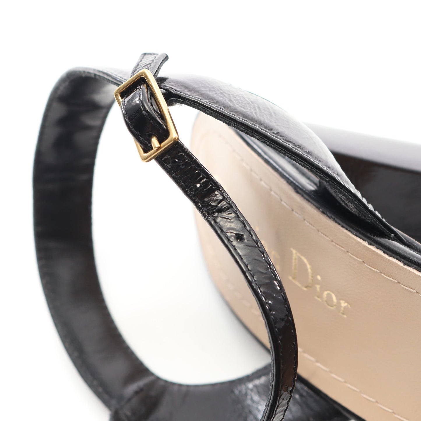 Dior CALL サンダル レザー ブラック アンクルストラップ クリスチャンディオール シューズ Christian Dior
