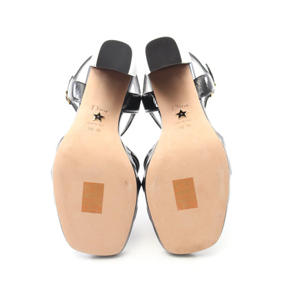 Dior CALL サンダル レザー ブラック アンクルストラップ クリスチャンディオール シューズ Christian Dior