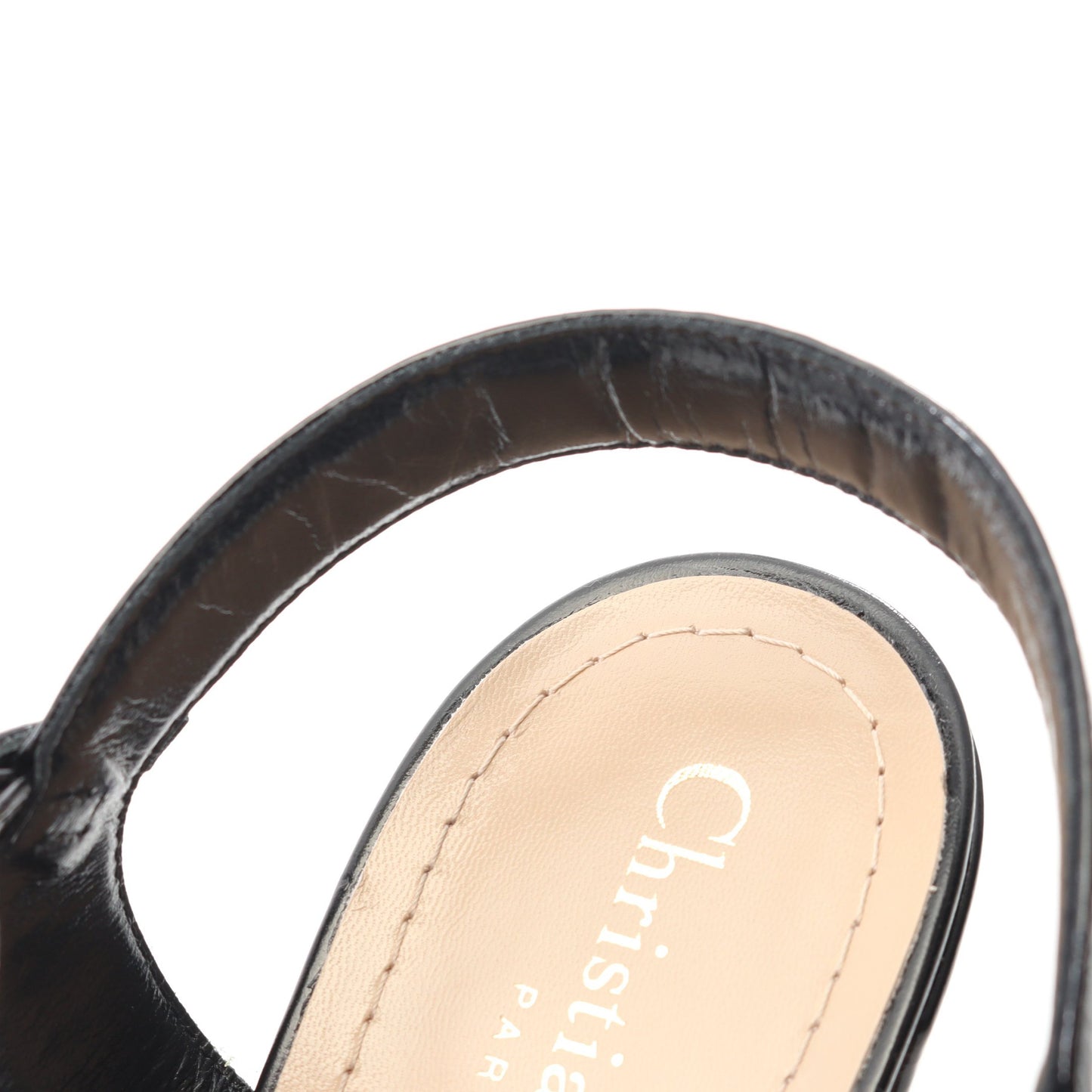 Dior CALL サンダル レザー ブラック アンクルストラップ クリスチャンディオール シューズ Christian Dior