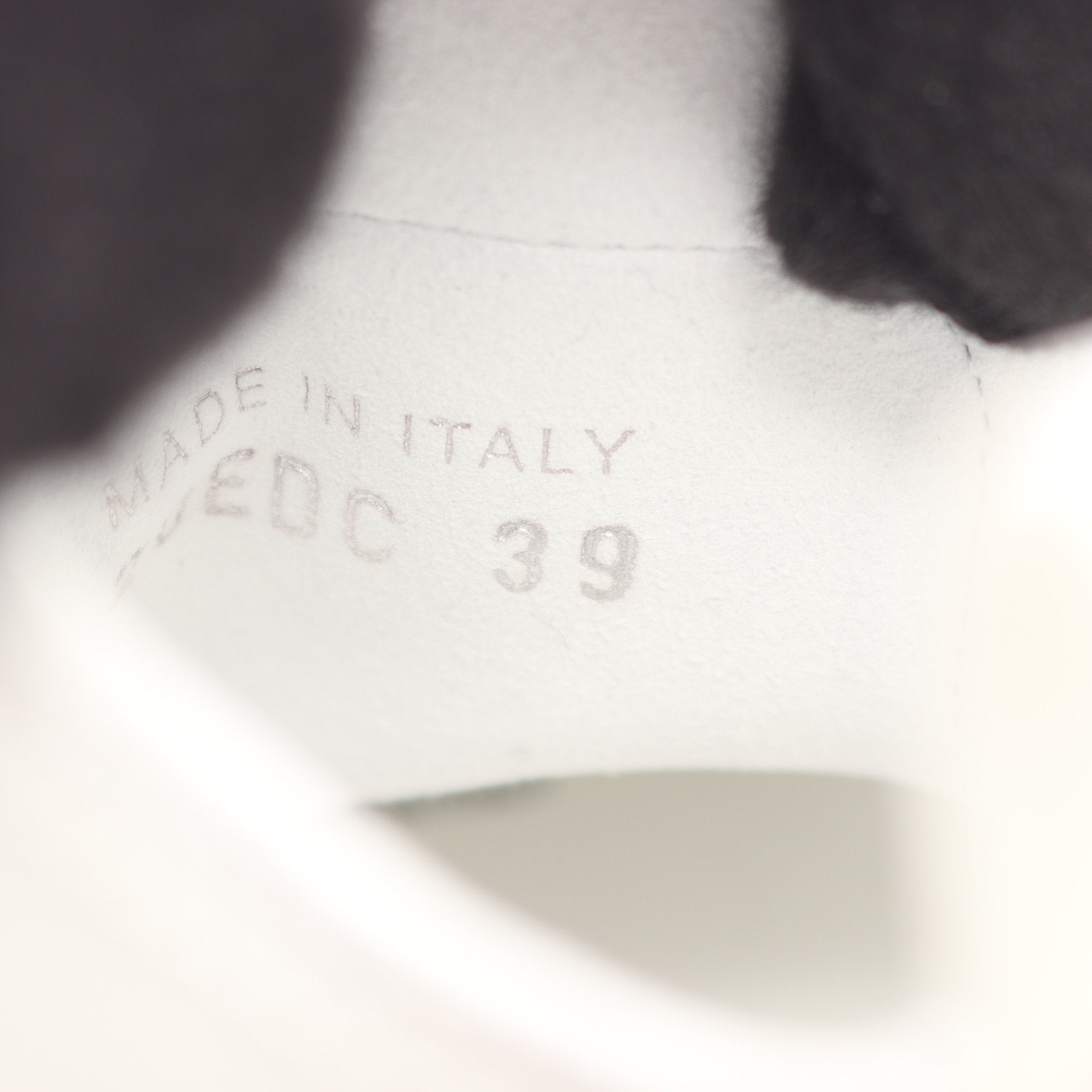 B23 オブリーク ハイカットスニーカー ファブリック ラバー ホワイト