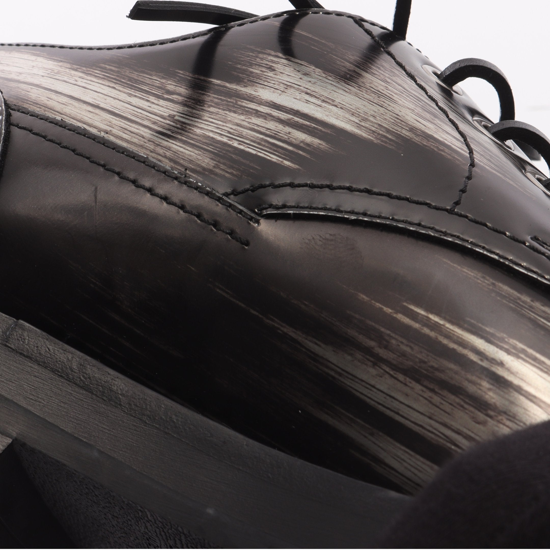 美品　Dior　ディオールオム　エナメル　ドレスシューズ　レザー　ブラック　26 ドレスシューズ エナメルレザー シルバー ブラック ディオールオム – RECLO