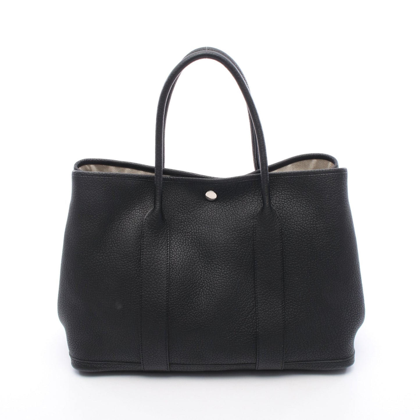 ガーデンパーティPM ハンドバッグ トートバッグ ネゴンダ ブラック シルバー金具 U刻印 エルメス バッグ HERMES