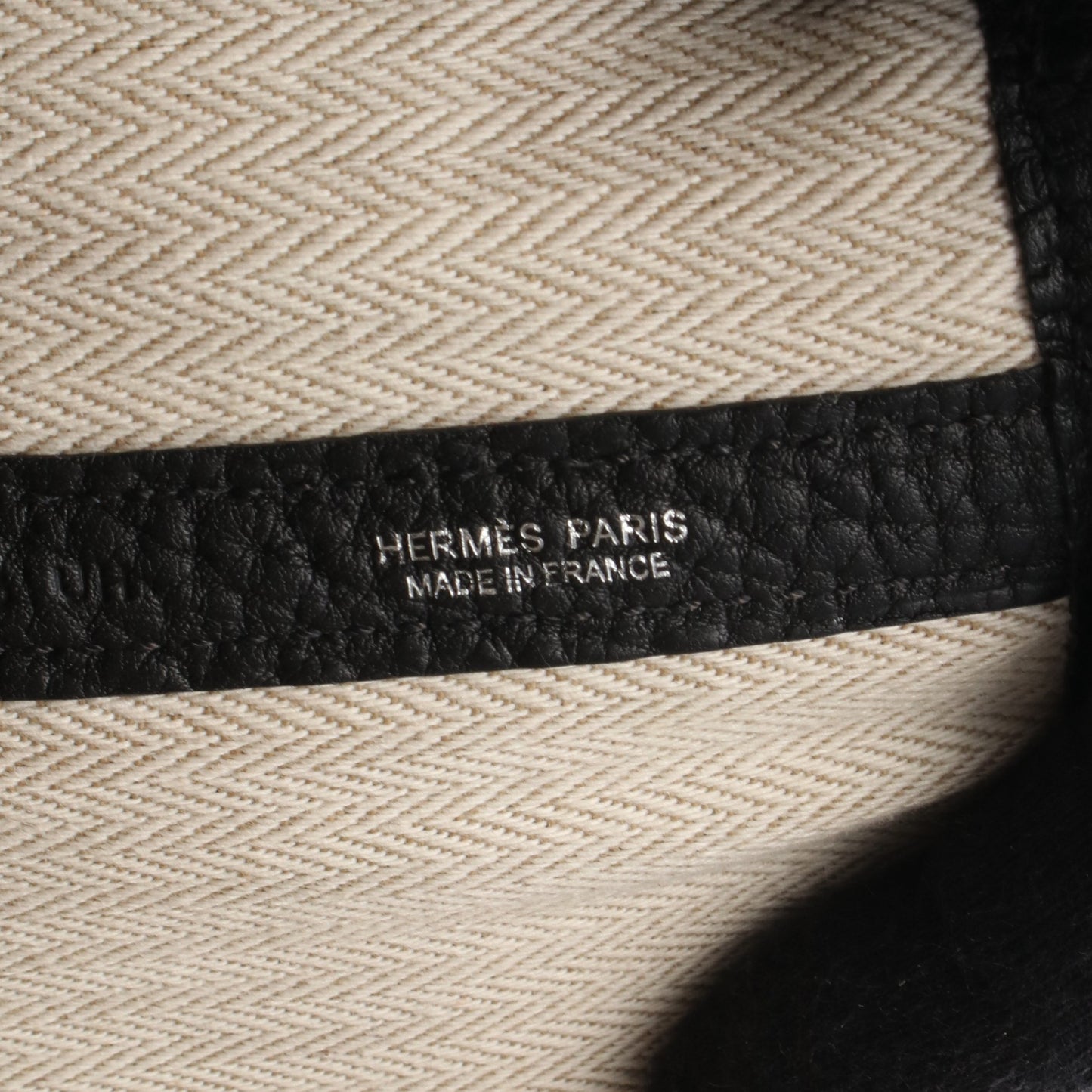 ガーデンパーティPM ハンドバッグ トートバッグ ネゴンダ ブラック シルバー金具 U刻印 エルメス バッグ HERMES
