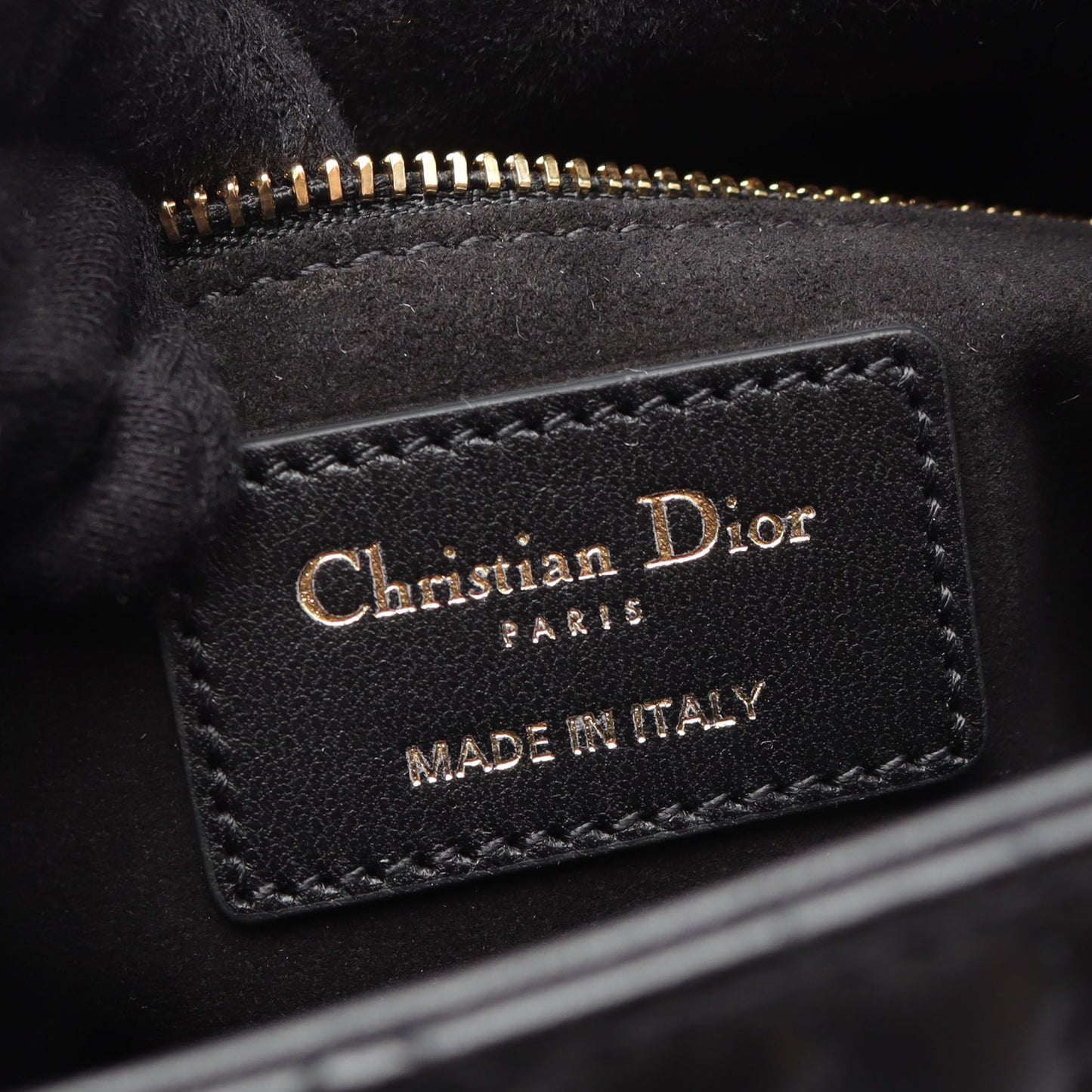 LADY DIOR ミディアムバッグ カナージュ ハンドバッグ レザー ブラック 2WAY クリスチャンディオール バッグ Christian Dior