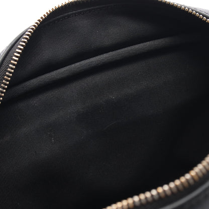 Vステッチ シェブロン チェーンショルダーバッグ ラムスキン ブラック ゴールド金具 シャネル バッグ CHANEL