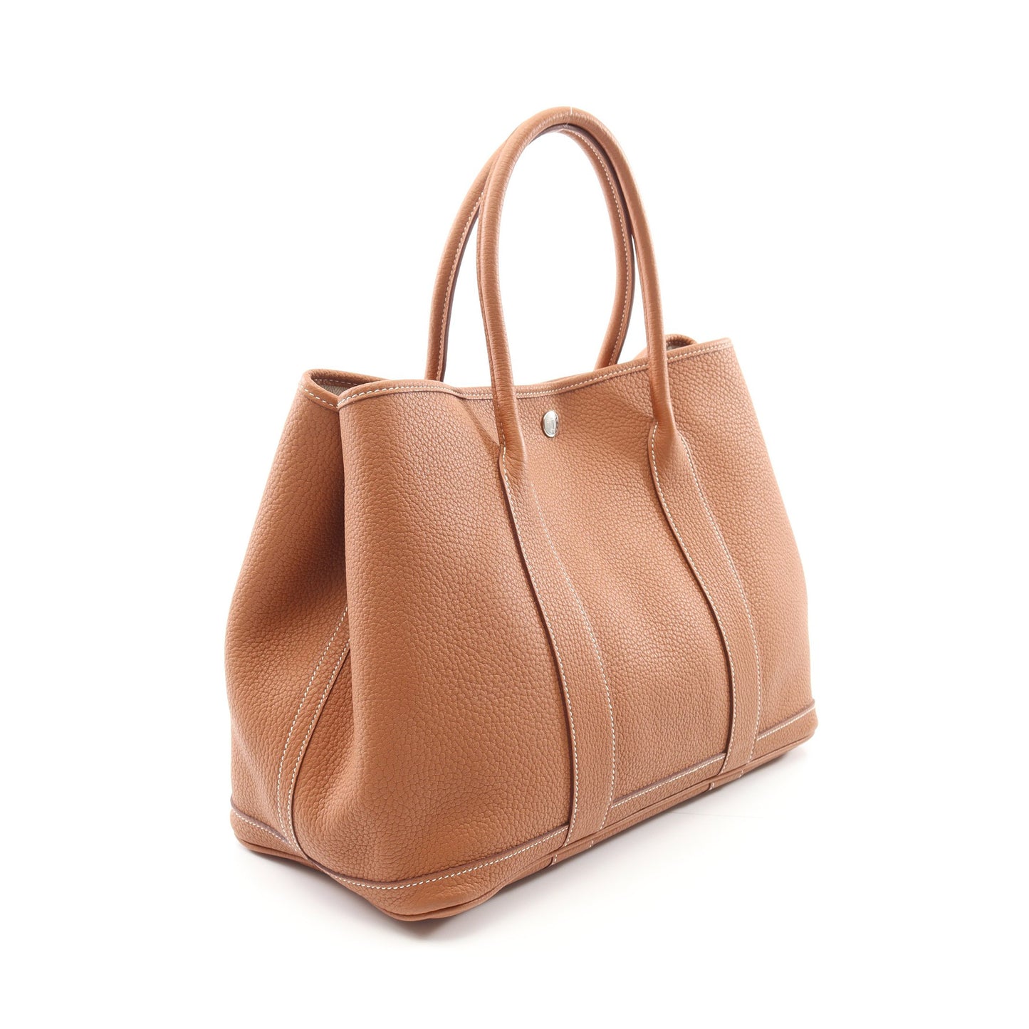ガーデンパーティPM ゴールド ハンドバッグ トートバッグ ネゴンダ ブラウン シルバー金具 X刻印 エルメス バッグ HERMES