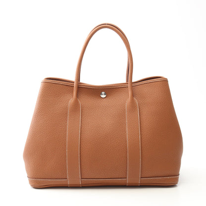 ガーデンパーティPM ゴールド ハンドバッグ トートバッグ ネゴンダ ブラウン シルバー金具 X刻印 エルメス バッグ HERMES