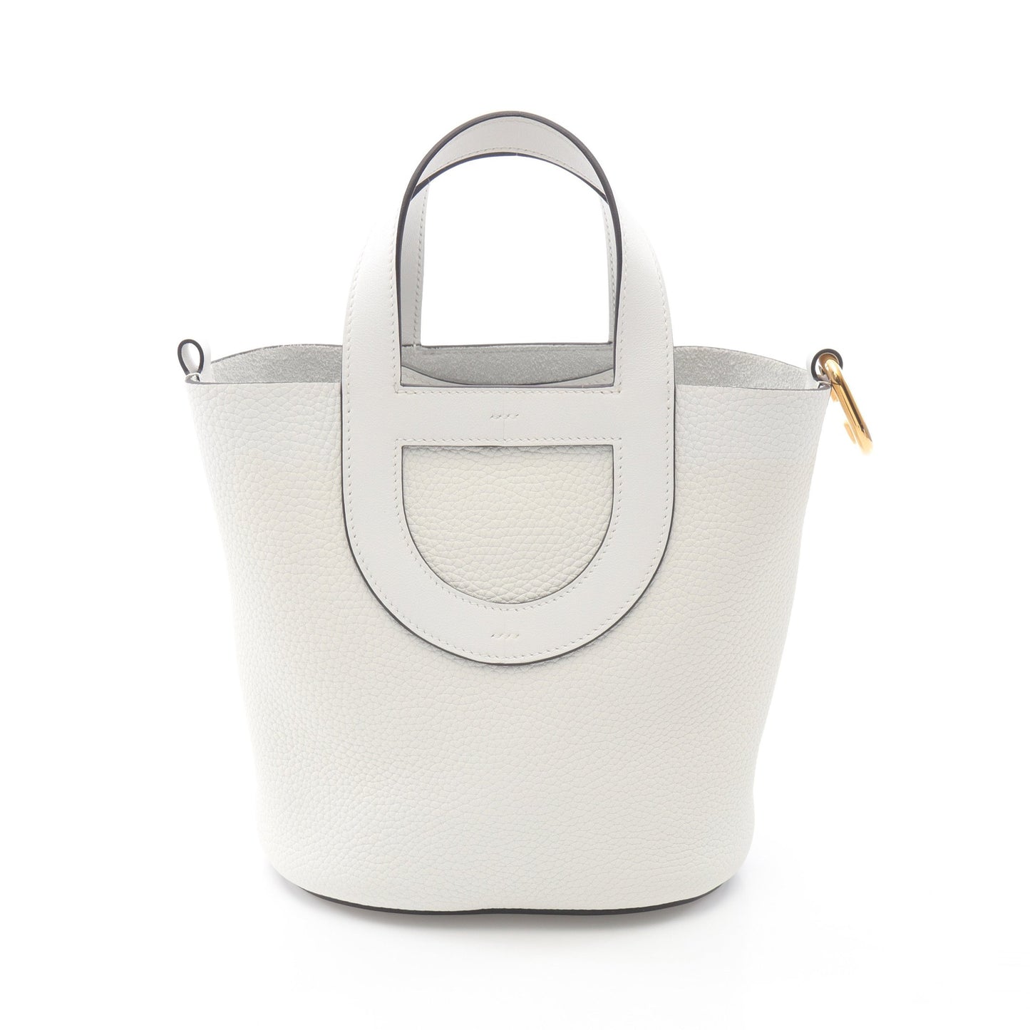 インザループ18 ニューホワイト ハンドバッグ トリヨンクレマンス ホワイト ゴールド金具 B刻印 エルメス バッグ HERMES