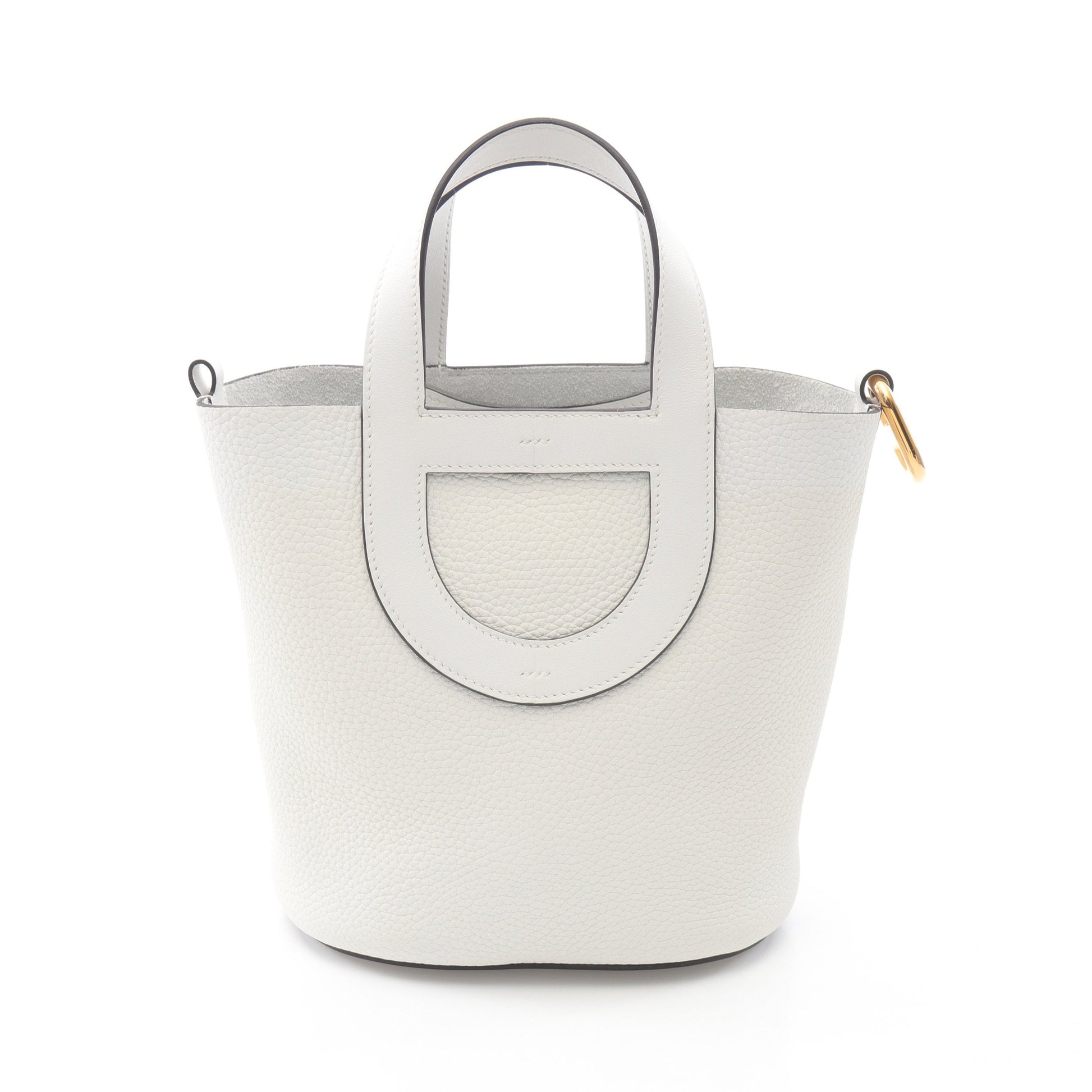 インザループ18 ニューホワイト ハンドバッグ トリヨンクレマンス ホワイト ゴールド金具 B刻印 エルメス バッグ HERMES